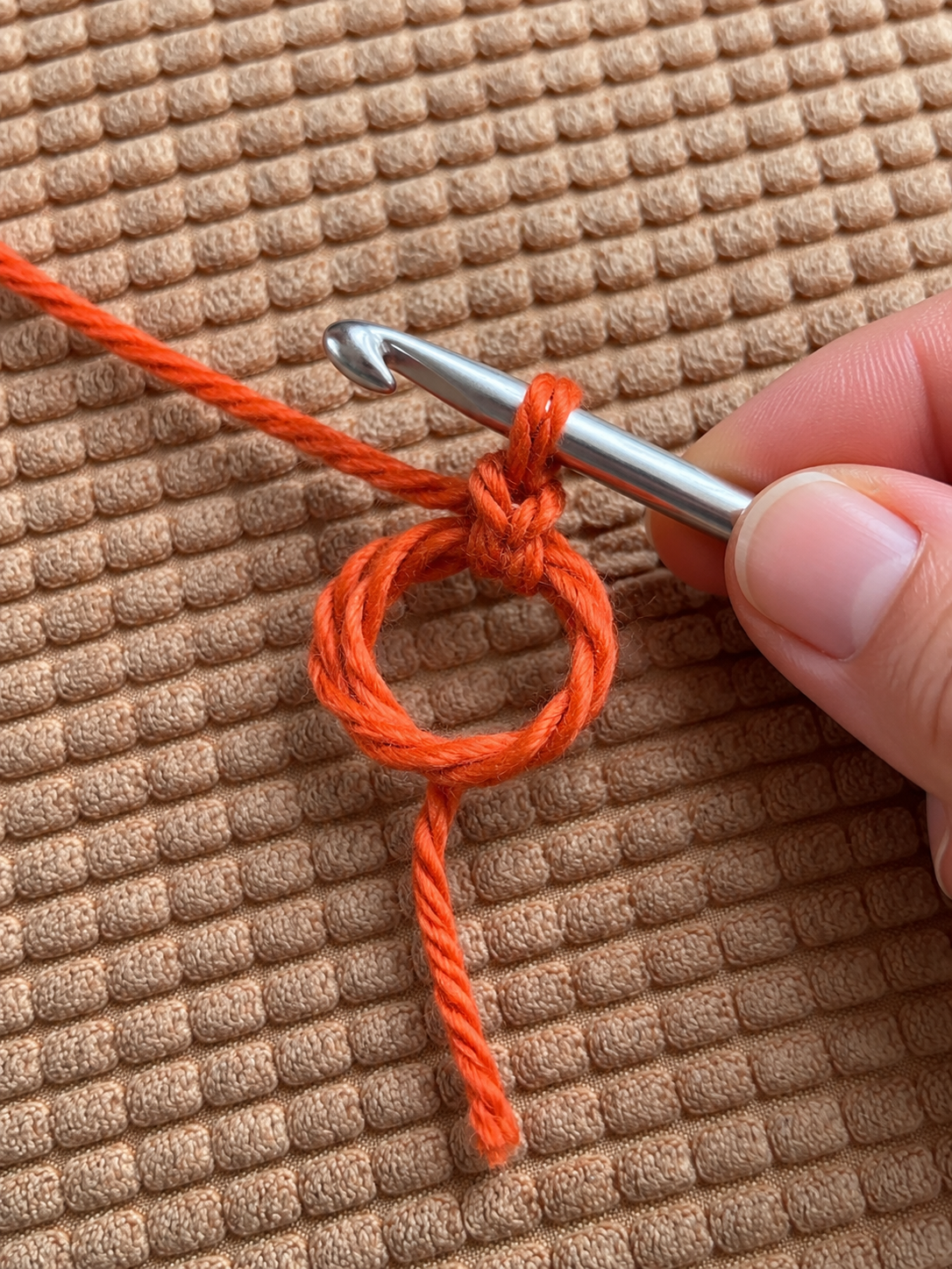 Starting the burnt orange magic ring 7
